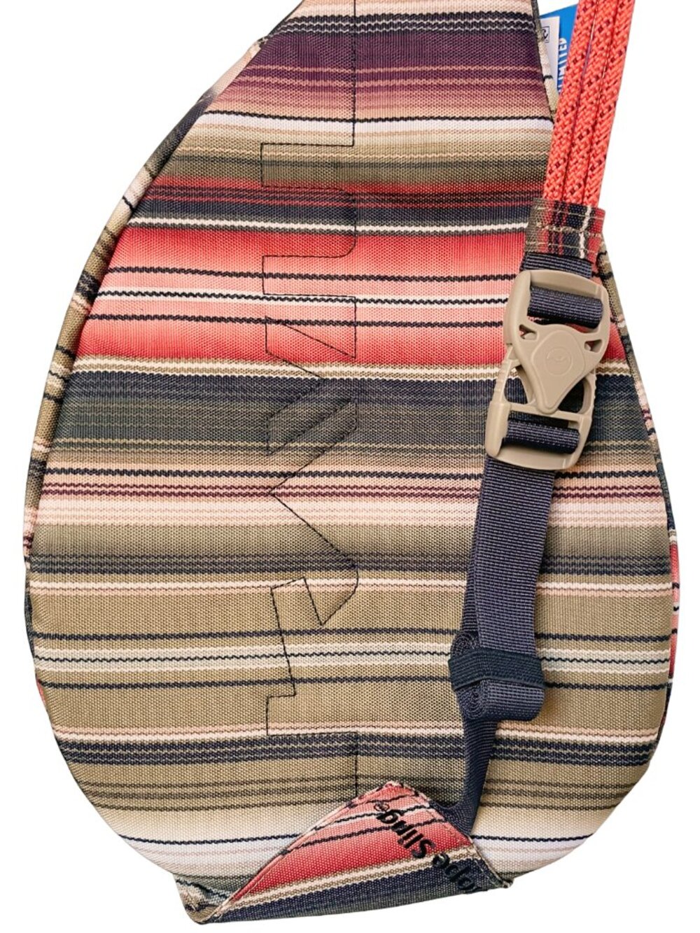 KAVU Mini Rope Sling Bag Horizon Run Striped Crossbody Backpack NWT - Picture 5 of 8